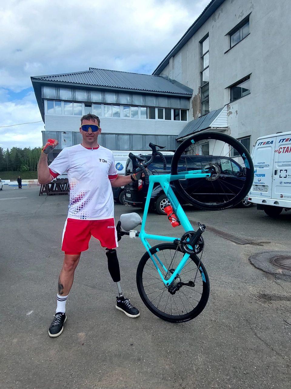 Дмитрий Ющенко, пользователь протеза бедра с коленным модулем Orion3 и стопой Echelon занял 4 место в Чемпионате России по велоспорту
